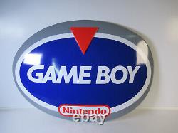 Original Nintendo GameBoy Promotional Kiosk Store Display Vinyl Sign 28x18