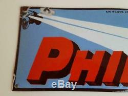 Original Philips Enamel / Porcelain Advertising Sign Emaille Plaque 1930
