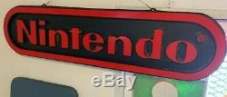 Original Retro Games Store Display Advertising Sign Nintendo NES 2-sided