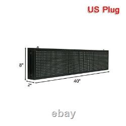 P10 outdoor full color led sign 40 x 8 programmable led scrolling display Gift