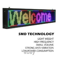 P10 outdoor full color led sign 40 x 8 programmable led scrolling display Gift