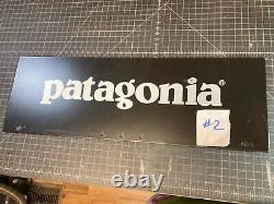 PATAGONIA 2 sided Advertizing Display Sign from A16 Outfitter's 20x6-3/4