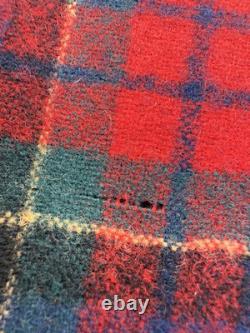 PENDLETON Woolen Mills Store Display Plaid Wool Banner Wood Sign Vtg Portland OR