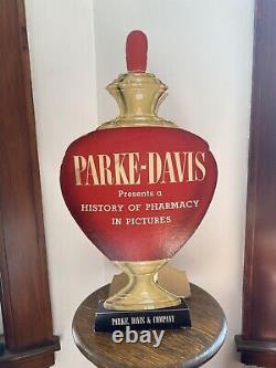 Parke-Davis Advertising Sign Apothecary Jar Pharmacy Store Display Boston, MA