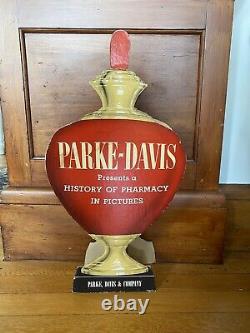 Parke-Davis Advertising Sign Apothecary Jar Pharmacy Store Display Boston, MA