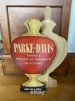 Parke-Davis Advertising Sign Apothecary Jar Pharmacy Store Display Boston, MA