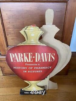 Parke-Davis Advertising Sign Apothecary Jar Pharmacy Store Display Boston, MA