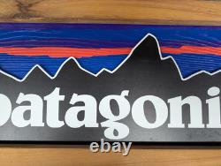 Patagonia Dealer Store Display Sign Reclaimed Wood Frame