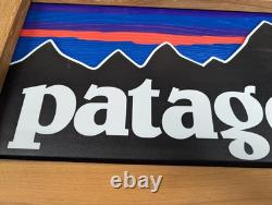 Patagonia Dealer Store Display Sign Reclaimed Wood Frame