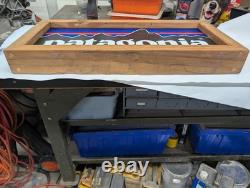 Patagonia Dealer Store Display Sign Reclaimed Wood Frame