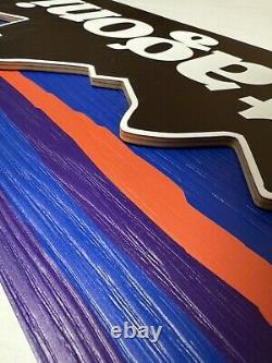 Patagonia Marketing Colorful Display Wooden Texture Sign Mountain Store Wood