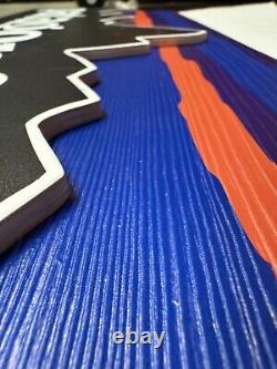 Patagonia Marketing Colorful Display Wooden Texture Sign Mountain Store Wood