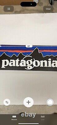 Patagonia Marketing Colorful Display Wooden Texture Sign Mountain Store Wood