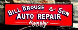 Personalized Your Name Large 12x36 Hand Painted Auto Truck Repair Shop Sign Art