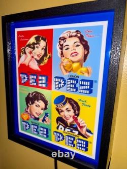 Pez Candy Dispenser Girls Store Display Retro Advertising Lighted Sign