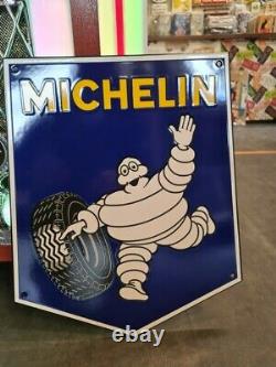 Plaque émaillée Michelin bibendum enamel sign emailschild