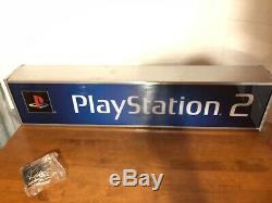 PlayStation 2 IN BOX Vintage STORE PROMO Lighted Display Sign LIGHT BOX PS2