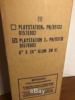 PlayStation 2 IN BOX Vintage STORE PROMO Lighted Display Sign LIGHT BOX PS2