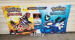 Pokemon Alpha Sapphire Omega Ruby Nintendo 3DS 48x24 Official Store Display Sign