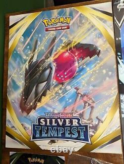 Pokemon Silver Tempest Promotional Lenticular Sign Lugia & Vulpix & Poster Set