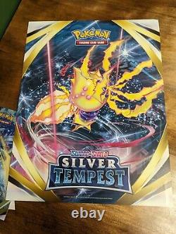 Pokemon Silver Tempest Promotional Lenticular Sign Lugia & Vulpix & Poster Set