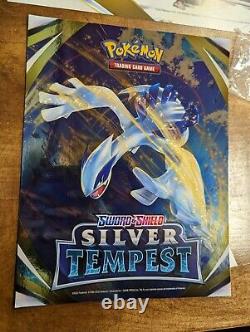 Pokemon Silver Tempest Promotional Lenticular Sign Lugia & Vulpix & Poster Set