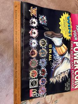 Power Rangers BIG 1994 MCDONALD'S POG STORE DISPLAY SIGN 2SIDED SABAN MMPR RARE