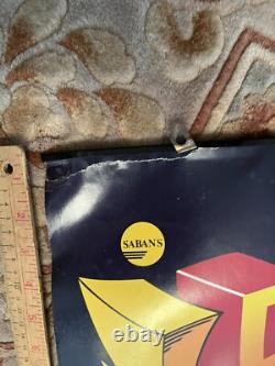 Power Rangers BIG 1994 MCDONALD'S POG STORE DISPLAY SIGN 2SIDED SABAN MMPR RARE