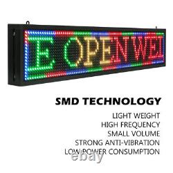 Programmable Led Scrolling P10 Full Color Led Sign 40 x 8 Advertising board