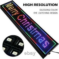 Programmable Led Scrolling P10 Full Color Led Sign 40 x 8 Advertising board