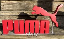 Puma Sneaker Shoes Red Store Display Sign Display Very Hard To Find, Good Cond