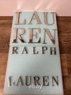 RALPH LAUREN Original Department Store Display Advertising CHROME LETTERS