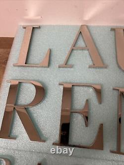 RALPH LAUREN Original Department Store Display Advertising CHROME LETTERS