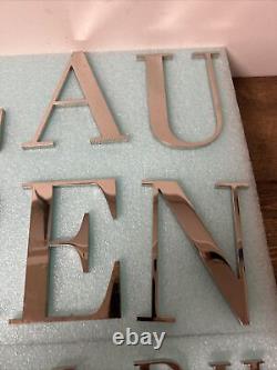 RALPH LAUREN Original Department Store Display Advertising CHROME LETTERS