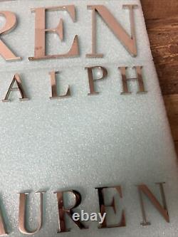 RALPH LAUREN Original Department Store Display Advertising CHROME LETTERS