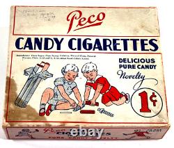 RARE 1930s 40s Pico Candy Cigarettes Advertising Store Display Candy Box