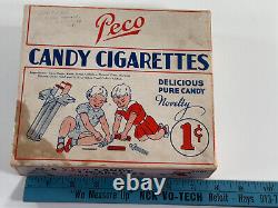 RARE 1930s 40s Pico Candy Cigarettes Advertising Store Display Candy Box