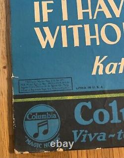 RARE 1931 Halloween Counter Display Advertising Card Columbia Records Kate Smith