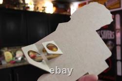 RARE 1950s DAD'S JR ROOT BEER BOTTLE STORE DISPLAY PAINTED METAL SIGN COKE SODA