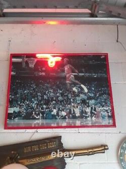 RARE 1980's Nike Michael Air Jordan Shoes Vintage Store Display Neon Sign Basket