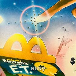 RARE 1985 ET E. T. BIG 22 McDonald Store Display Advertising Translite Sign