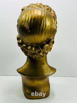 RARE 20's Hollywood Rapid Dry Curlers Gold Store Advertising Display Mannequin