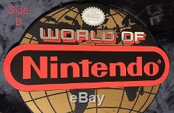 RARE AUTHENTIC World of Nintendo Globe Sign Video Game Store Display NES SNES