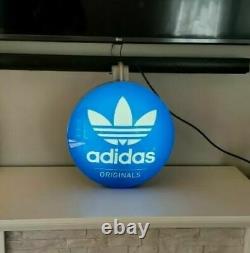 RARE Adidas Originals Round Light Sign Store / Convention Wall Display 13