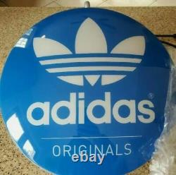 RARE Adidas Originals Round Light Sign Store / Convention Wall Display 13