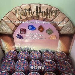 RARE Enesco Harry Potter Collector Stones And Original Store Display Box Sign Ad