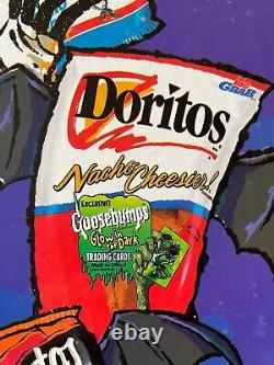 RARE Goosebumps Frito-Lay STORE DISPLAY Cardboard Promo Ad 1996 Doritos Ruffles