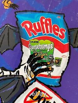 RARE Goosebumps Frito-Lay STORE DISPLAY Cardboard Promo Ad 1996 Doritos Ruffles