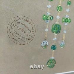 RARE HTF VINTAGE Tiffany & Co. Store Display FAMOUS JEWELS PRINTS with BRACKETS