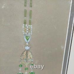 RARE HTF VINTAGE Tiffany & Co. Store Display FAMOUS JEWELS PRINTS with BRACKETS